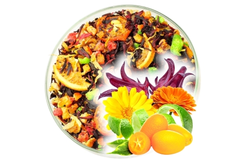 Herbata Owocowa SŁOŃCE ORIENTU (KT) (50g) Kumkwat | Owocowy Raj Smaków !